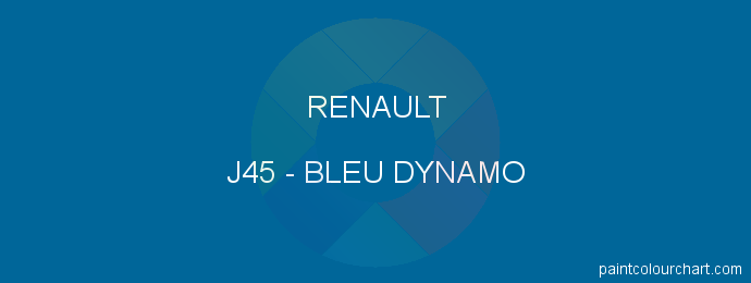 Renault paint J45 Bleu Dynamo