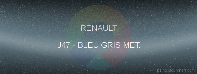 Renault paint J47 Bleu Gris Met.