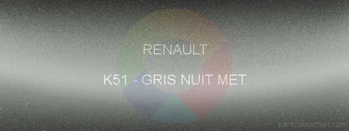 Renault paint K51 Gris Nuit Met.