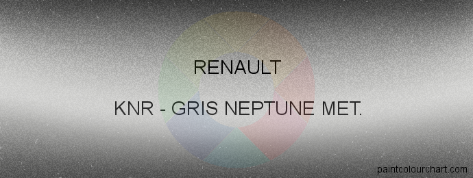 Renault paint KNR Gris Neptune Met.