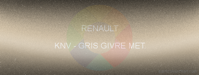 Renault paint KNV Gris Givre Met.