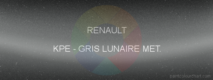 Renault paint KPE Gris Lunaire Met.
