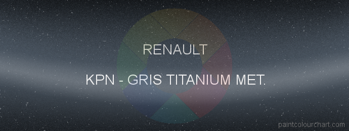 Renault paint KPN Gris Titanium Met.