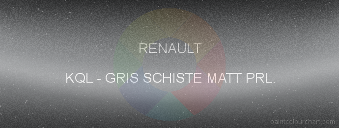 Renault paint KQL Gris Schiste Matt Prl.