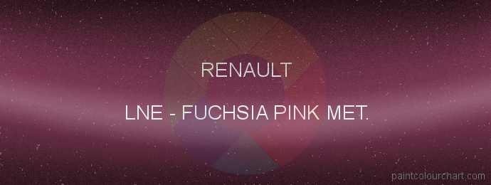 Renault paint LNE Fuchsia Pink Met.