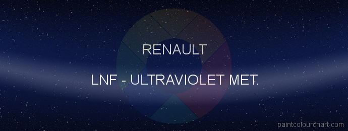 Renault paint LNF Ultraviolet Met.