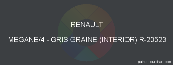Renault paint MEGANE/4 Gris Graine (interior) R-20523