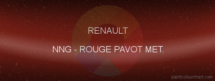Renault paint NNG Rouge Pavot Met.