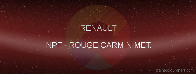Renault paint NPF Rouge Carmin Met.