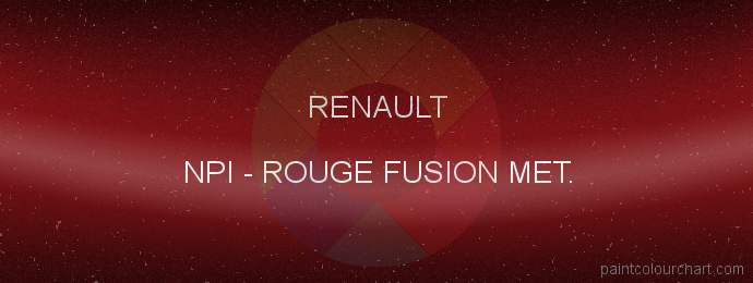 Renault paint NPI Rouge Fusion Met.
