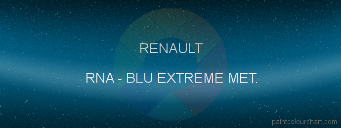 Renault paint RNA Blu Extreme Met.
