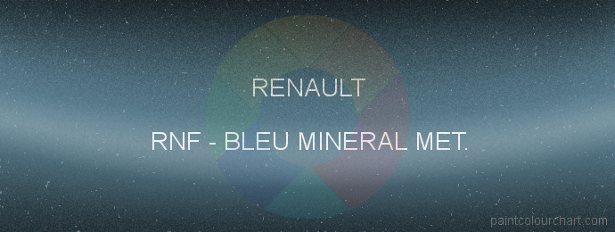 Renault paint RNF Bleu Mineral Met.