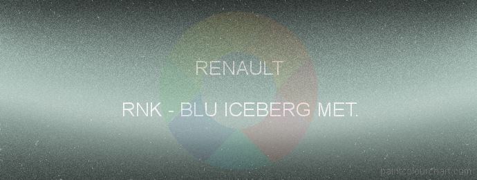 Renault paint RNK Blu Iceberg Met.