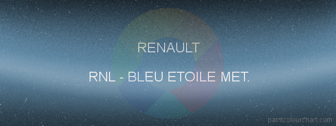 Renault paint RNL Bleu Etoile Met.