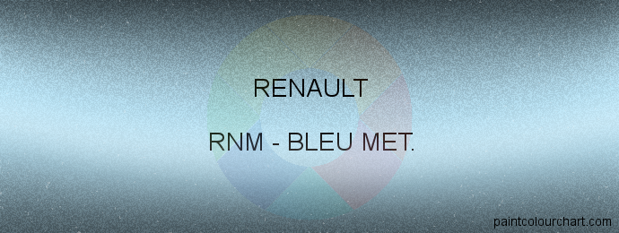 Renault paint RNM Bleu Met.