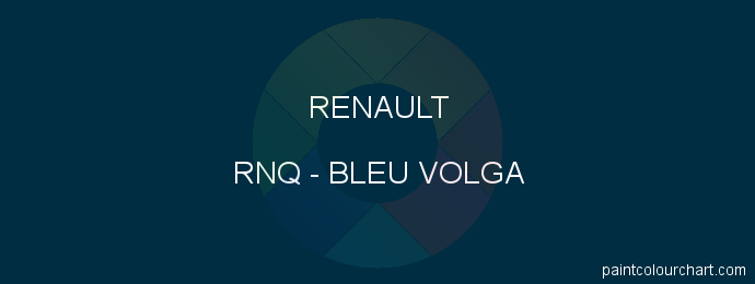 Renault paint RNQ Bleu Volga