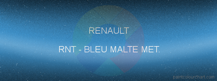 Renault paint RNT Bleu Malte Met.