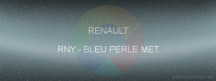 Renault paint RNY Bleu Perle Met.