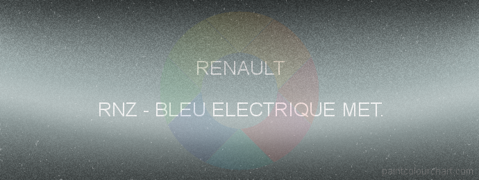 Renault paint RNZ Bleu Electrique Met.