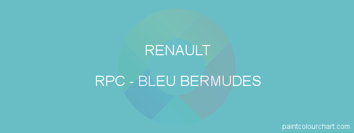 Renault paint RPC Bleu Bermudes