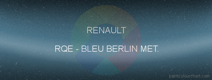 Renault paint RQE Bleu Berlin Met.