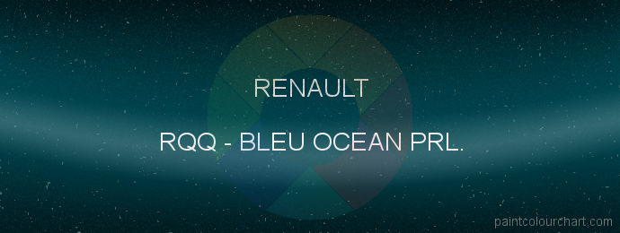Renault paint RQQ Bleu Ocean Prl.