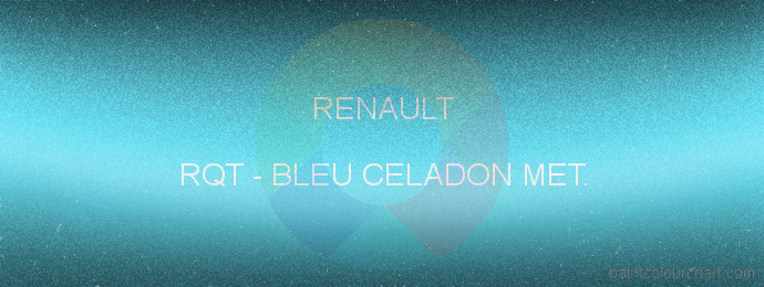 Renault paint RQT Bleu Celadon Met.