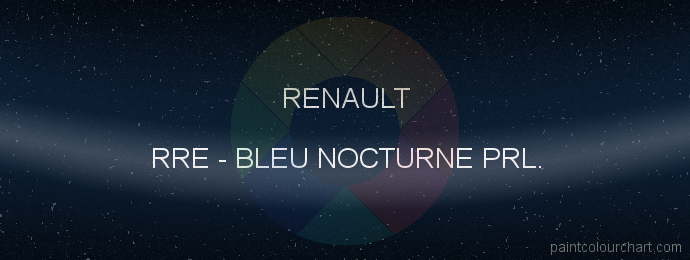 Renault paint RRE Bleu Nocturne Prl.