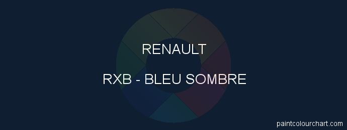 Renault paint RXB Bleu Sombre