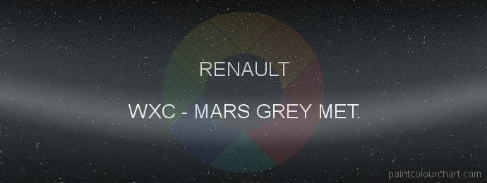 Renault paint WXC Mars Grey Met.