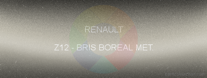 Renault paint Z12 Bris Boreal Met.