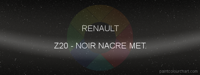 Renault paint Z20 Noir Nacre Met.
