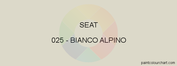 Seat paint 025 Bianco Alpino