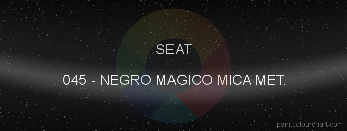 Seat paint 045 Negro Magico Mica Met.