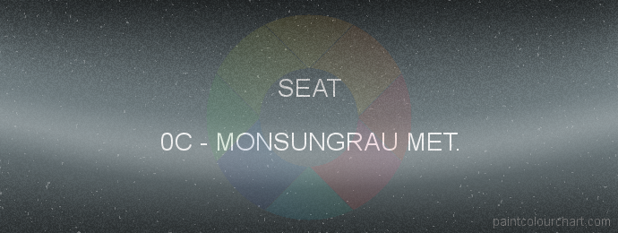 Seat paint 0C Monsungrau Met.