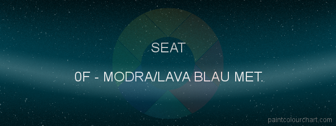 Seat paint 0F Modra/lava Blau Met.