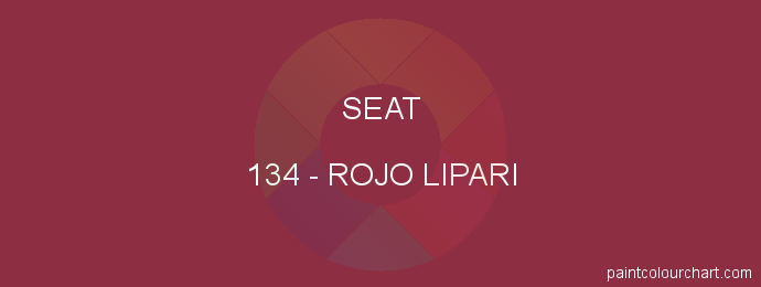 Seat paint 134 Rojo Lipari