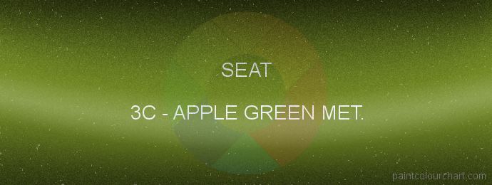 Seat paint 3C Apple Green Met.