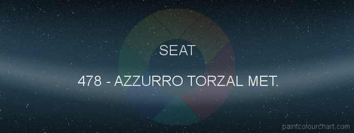 Seat paint 478 Azzurro Torzal Met.