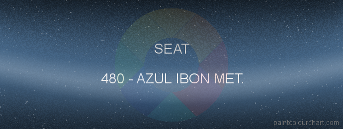 Seat paint 480 Azul Ibon Met.