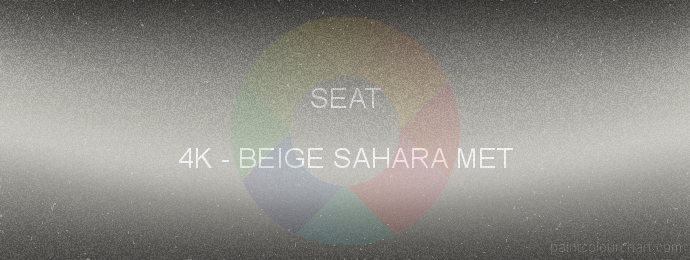 Seat paint 4K Beige Sahara Met