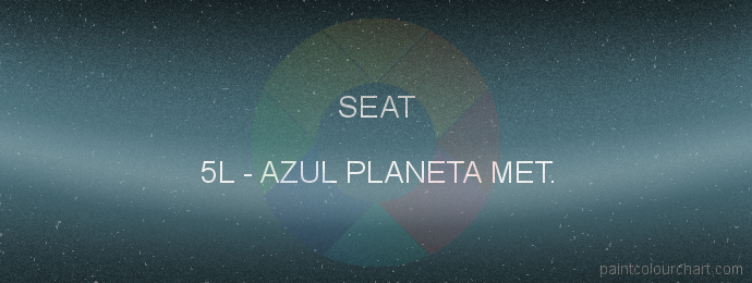 Seat paint 5L Azul Planeta Met.