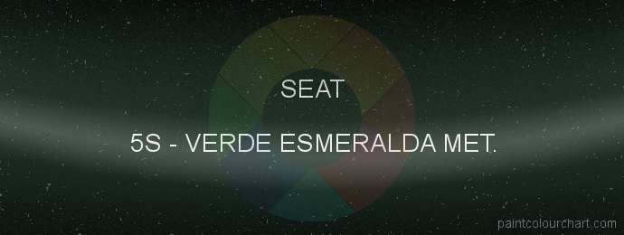 Seat paint 5S Verde Esmeralda Met.