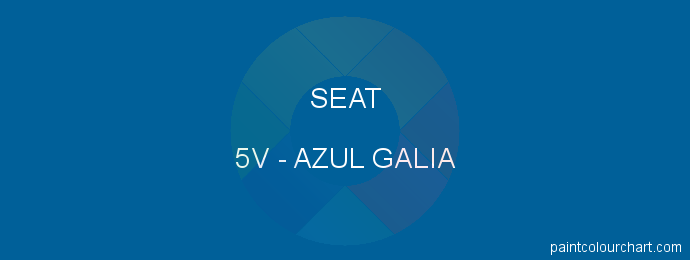 Seat paint 5V Azul Galia