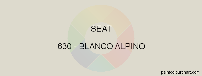Seat paint 630 Blanco Alpino