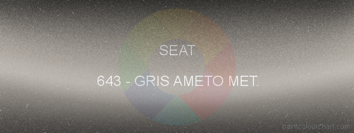 Seat paint 643 Gris Ameto Met.