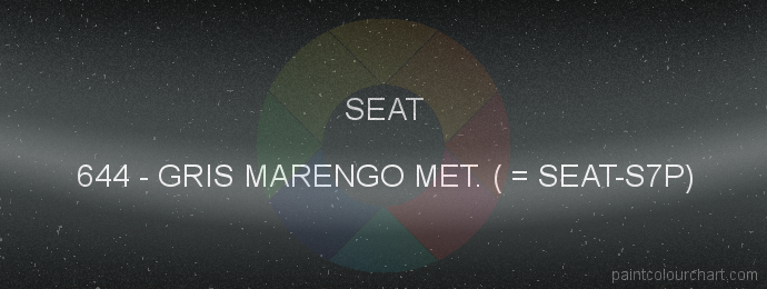 Seat paint 644 Gris Marengo Met. ( = Seat-s7p)