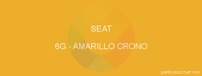 Seat paint 6G Amarillo Crono