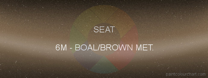Seat paint 6M Boal/brown Met.
