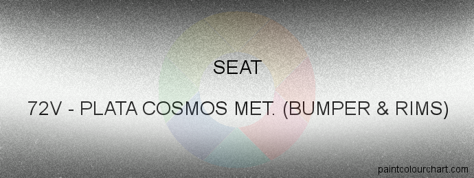 Seat paint 72V Plata Cosmos Met. (bumper & Rims)